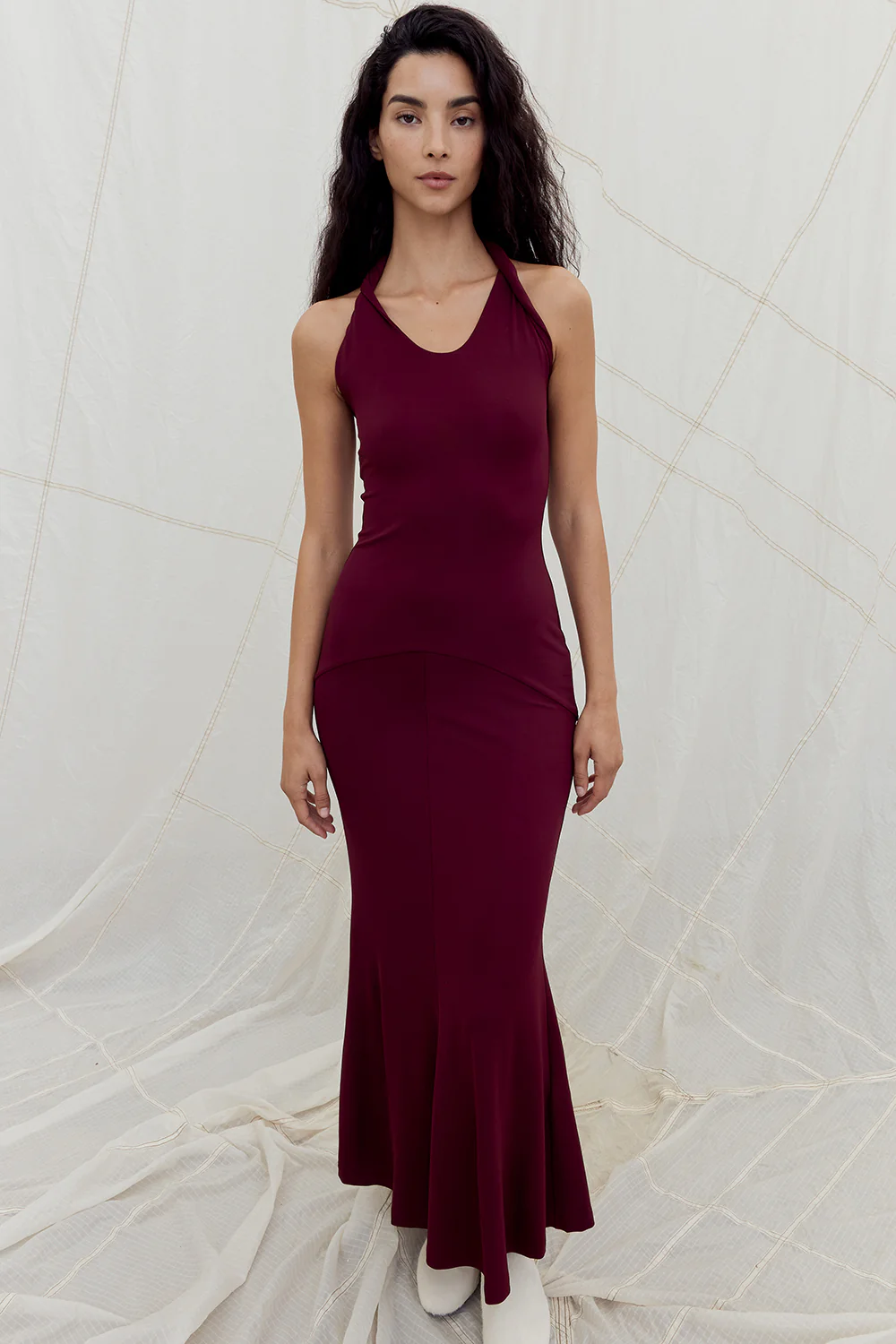 Eleanor Dress Burgundy - Image 6