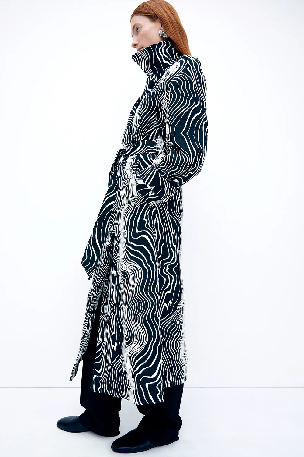 Faretta Trench Black/ White - Image 10