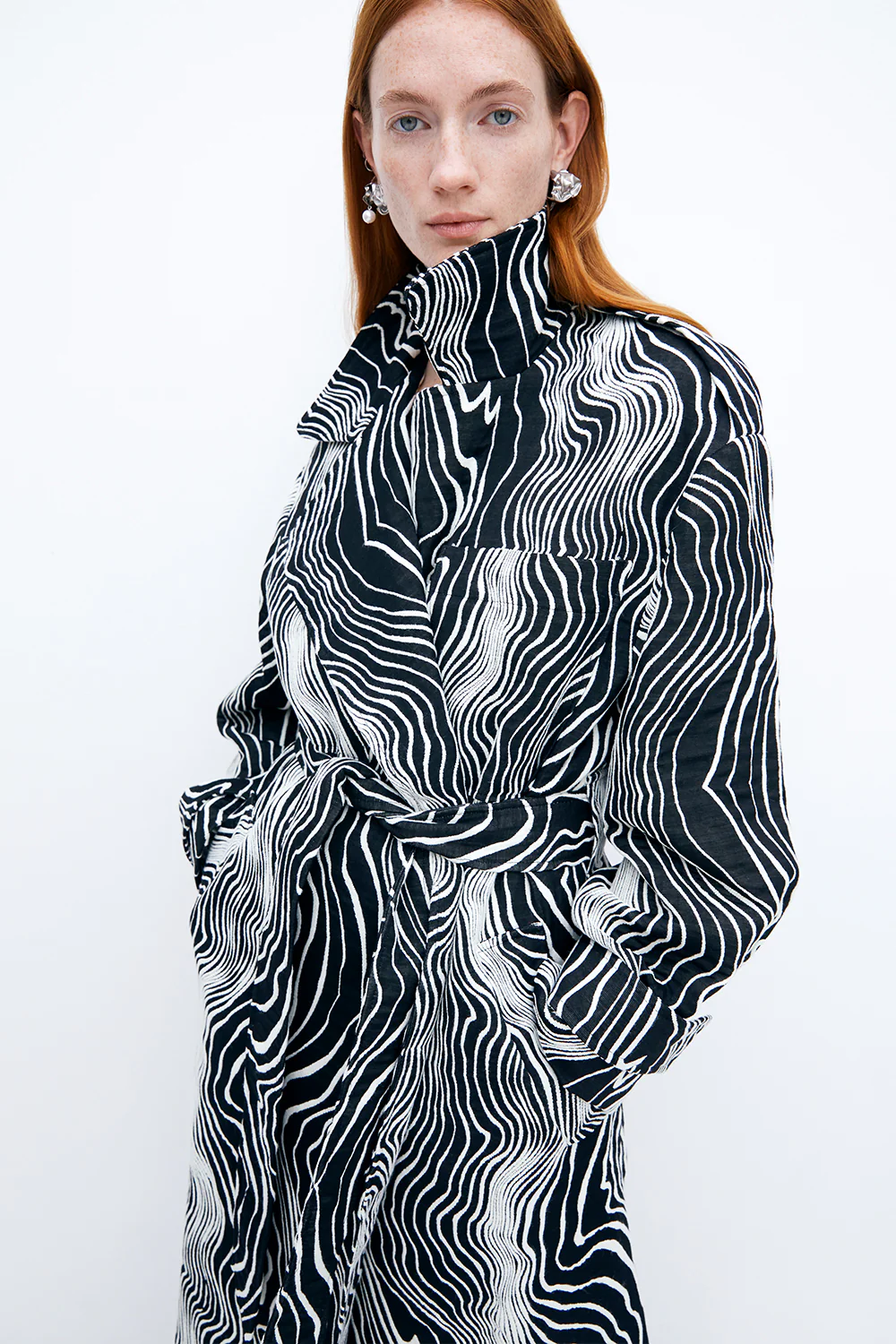 Faretta Trench Black/ White - Image 11