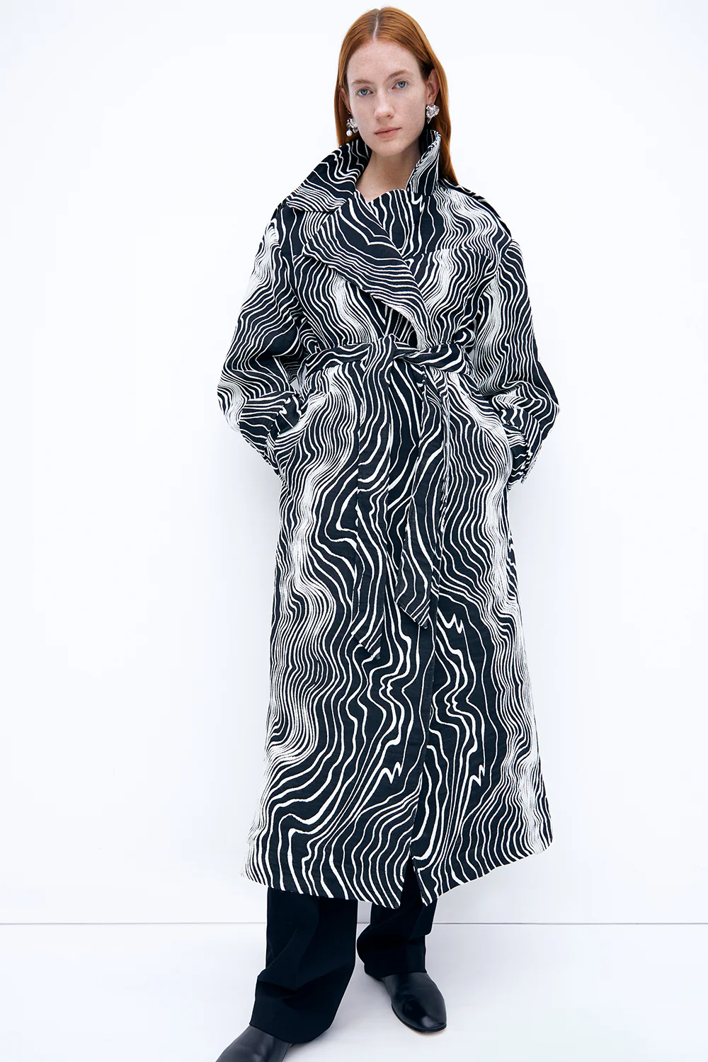 Faretta Trench Black/ White - Image 9