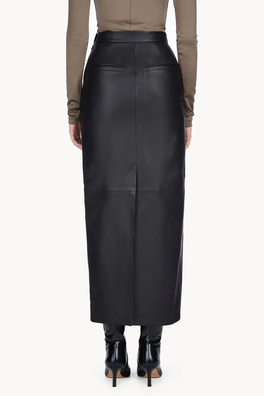 Mari Leather Skirt Black - Image 5