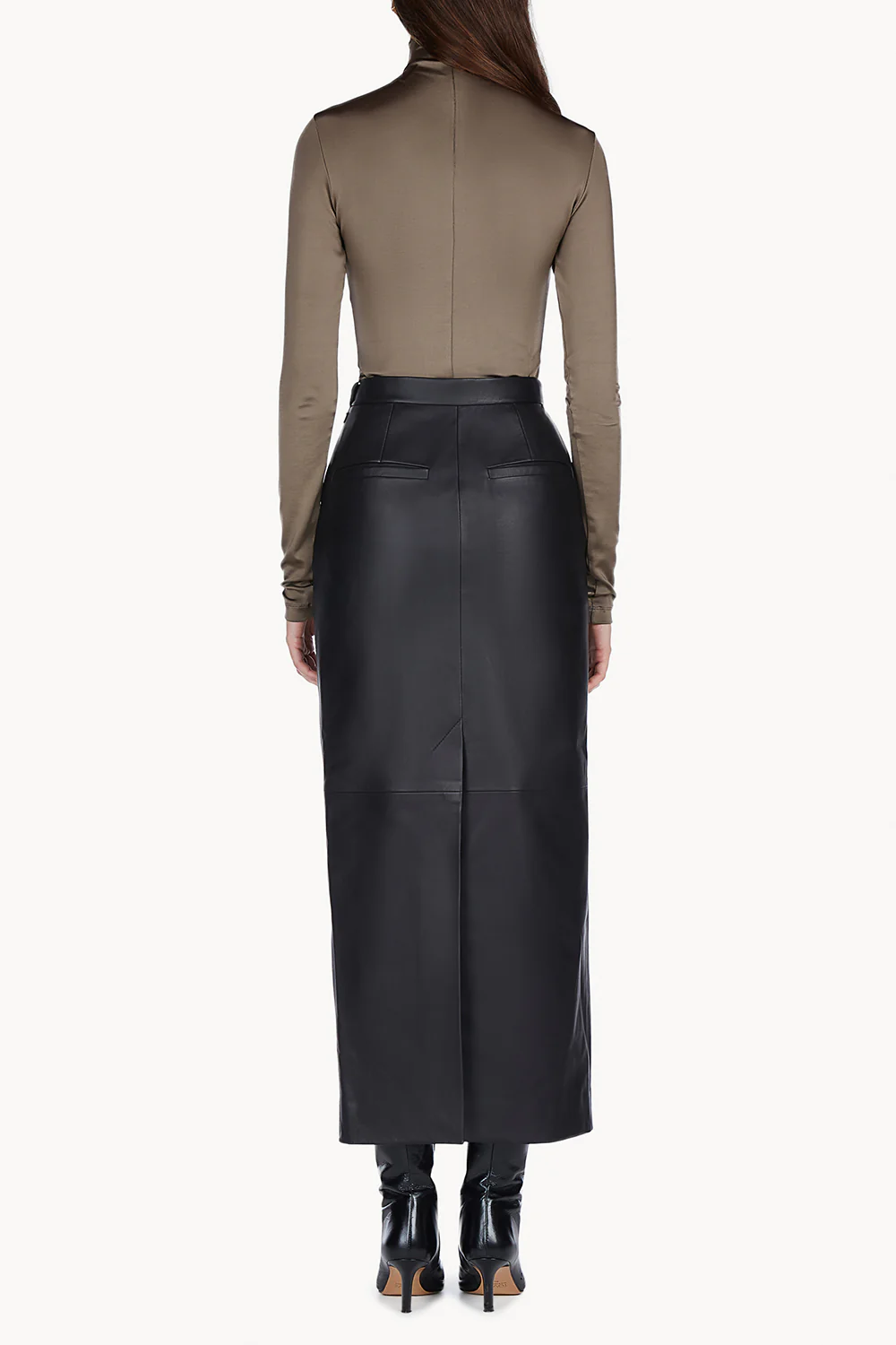 Mari Leather Skirt Black - Image 3