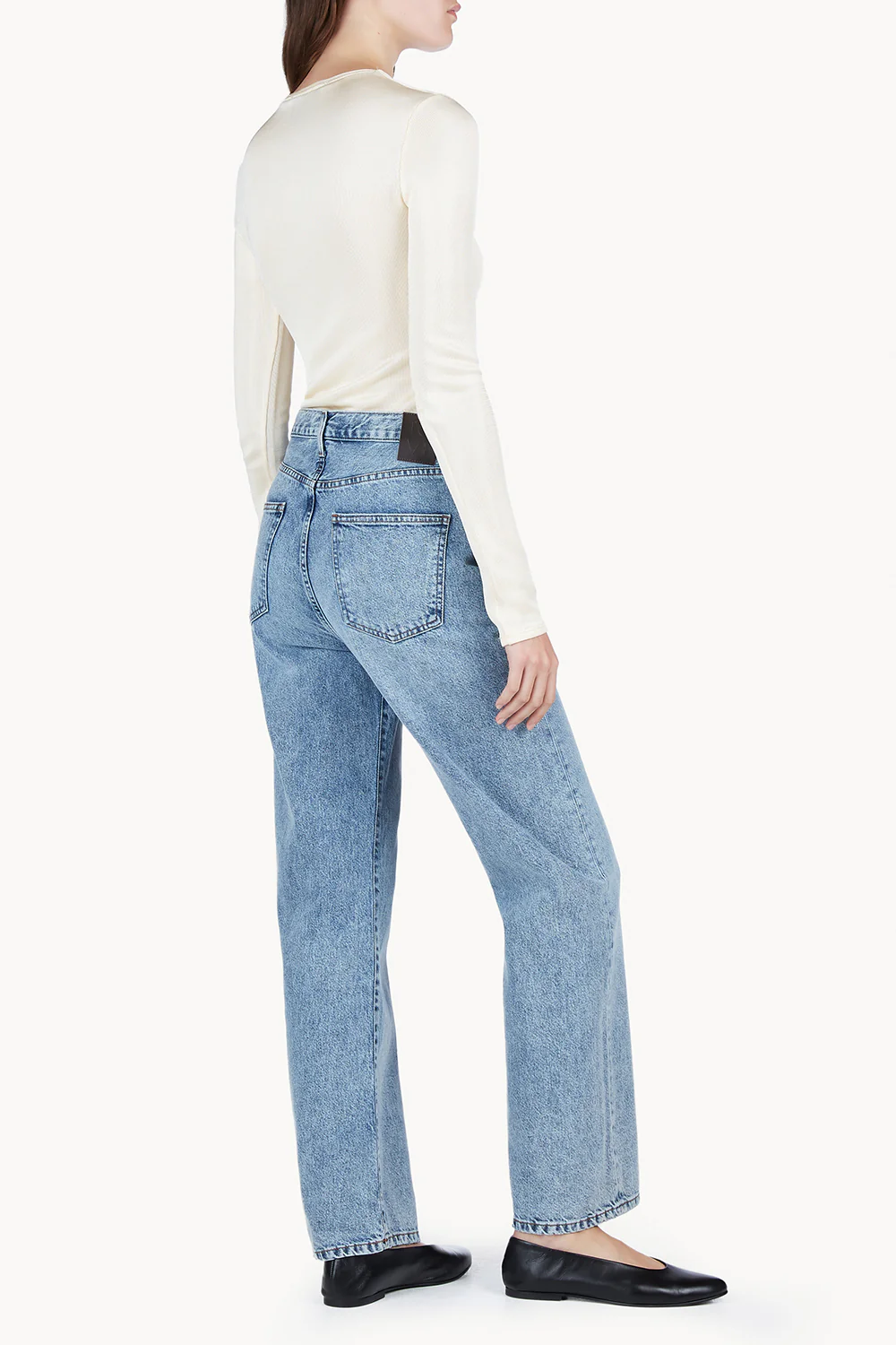 Sofie Jean Relaxed Leg Mid Blue Length 32" - Image 5