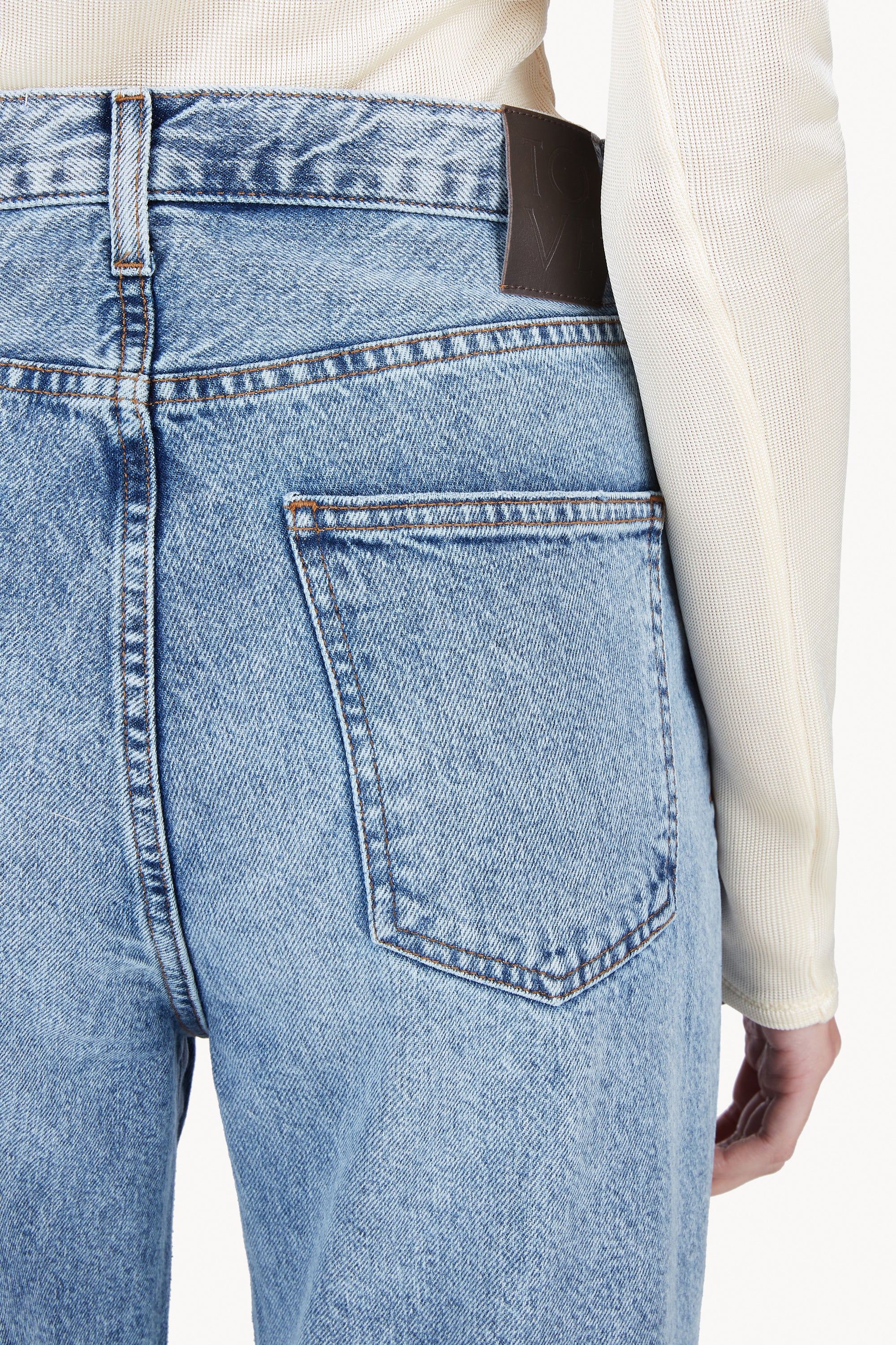 Sofie Jean Relaxed Leg Mid Blue Length 32" - Image 6